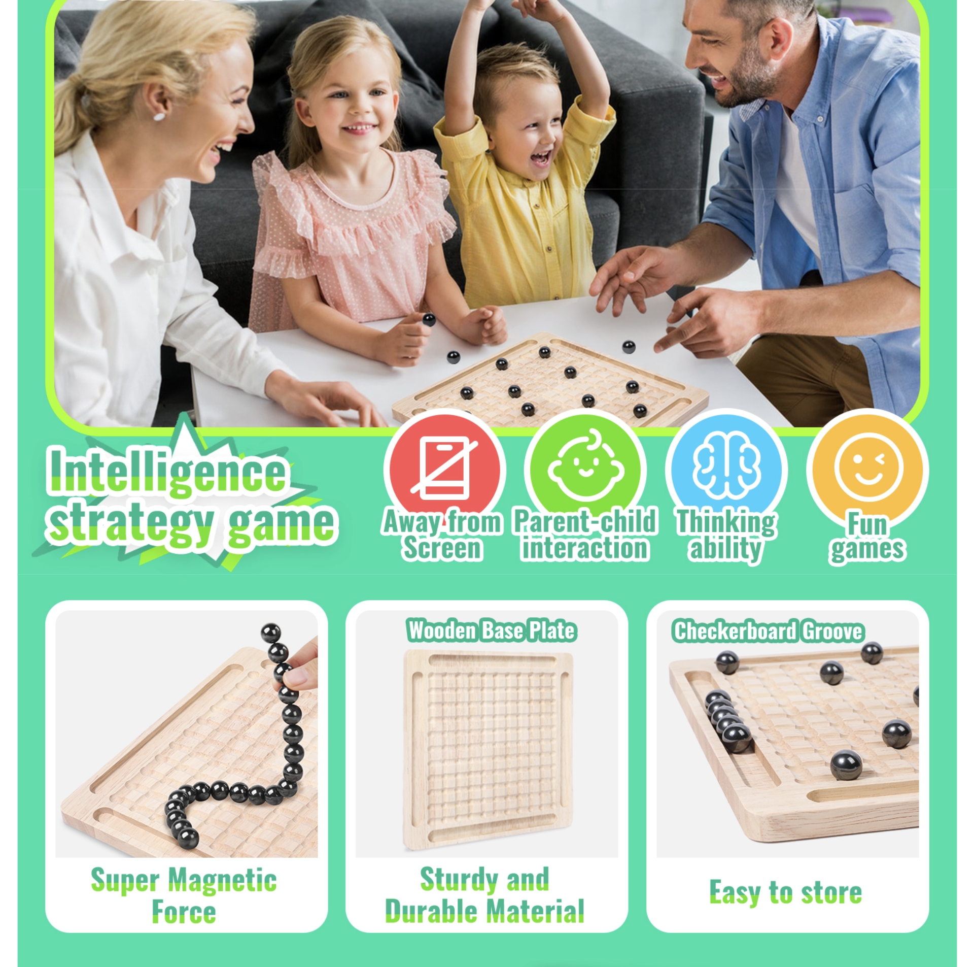 Magnetic Chess Game,Table Top Magnetic Chess Fun Family Games for Kids ...