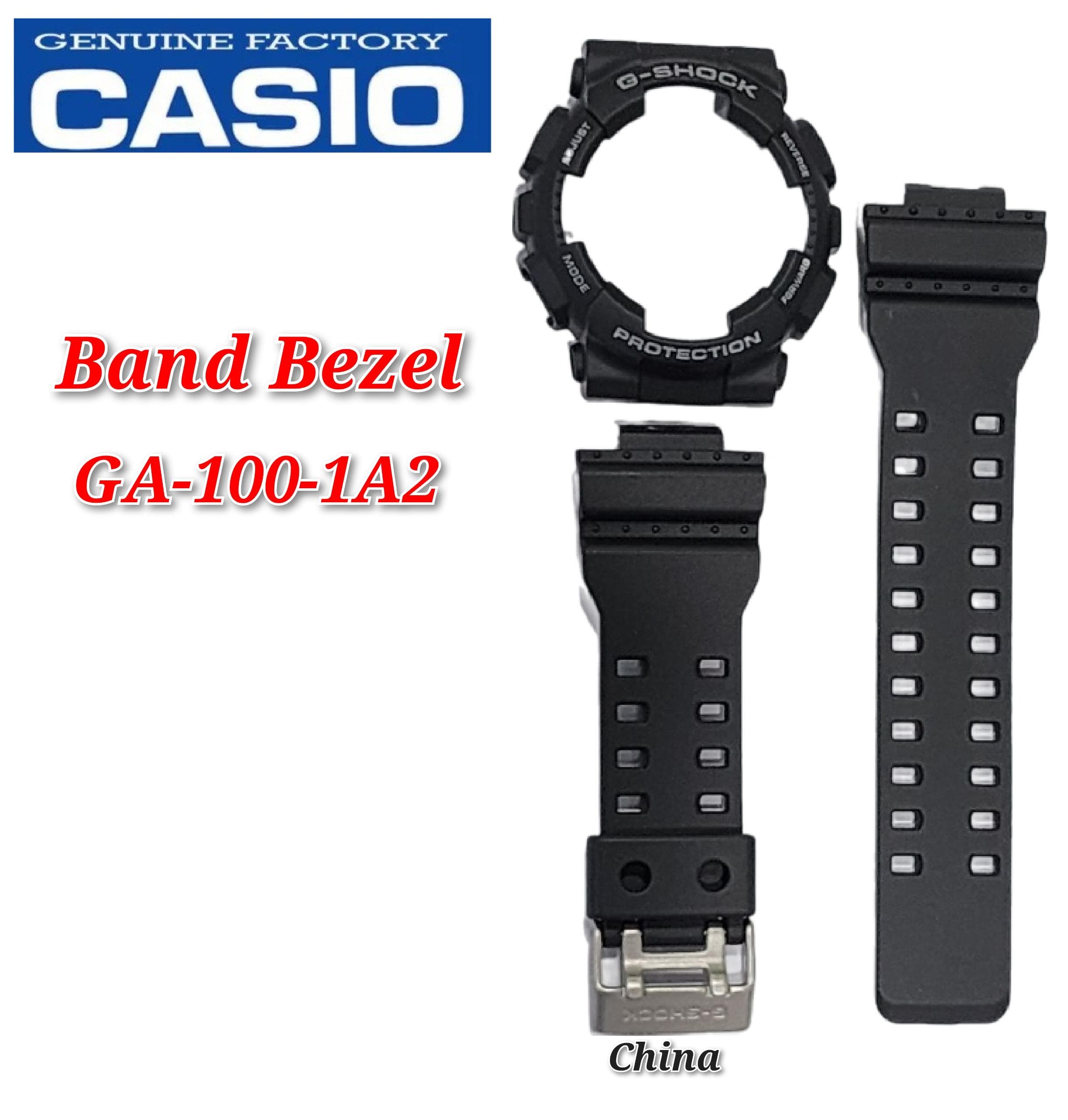 Casio G Shock GA 100 1A2 Replacement Parts Band and Bezel GA 100 Shopee Malaysia