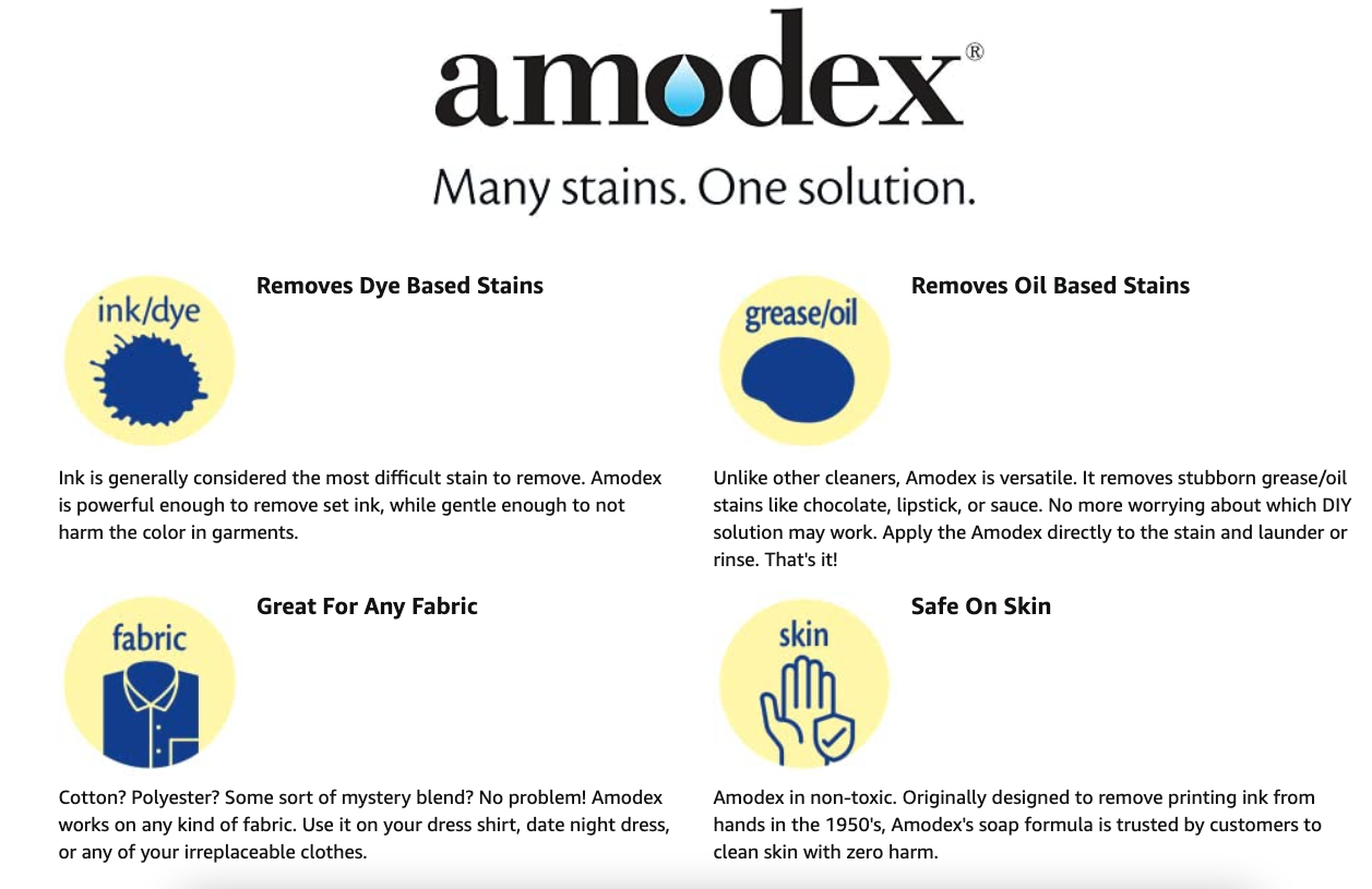 GENUINE Amodex Ink and Stain Removers | Shopee Malaysia