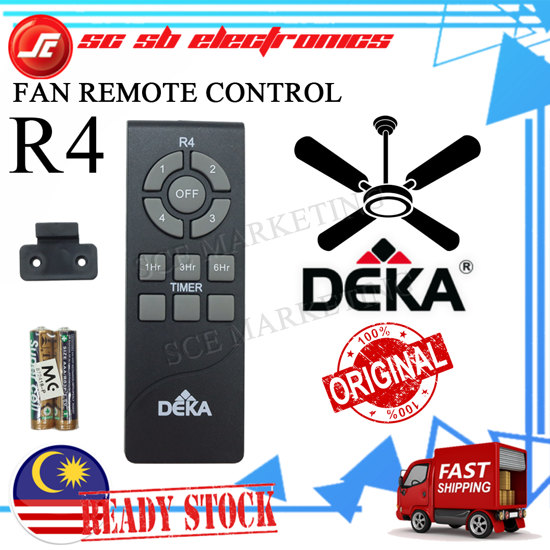 ORIGINAL DEKA CEILING FAN REMOTE CONTROL R3 R4 R5 COMPATIBLE DEKA ...