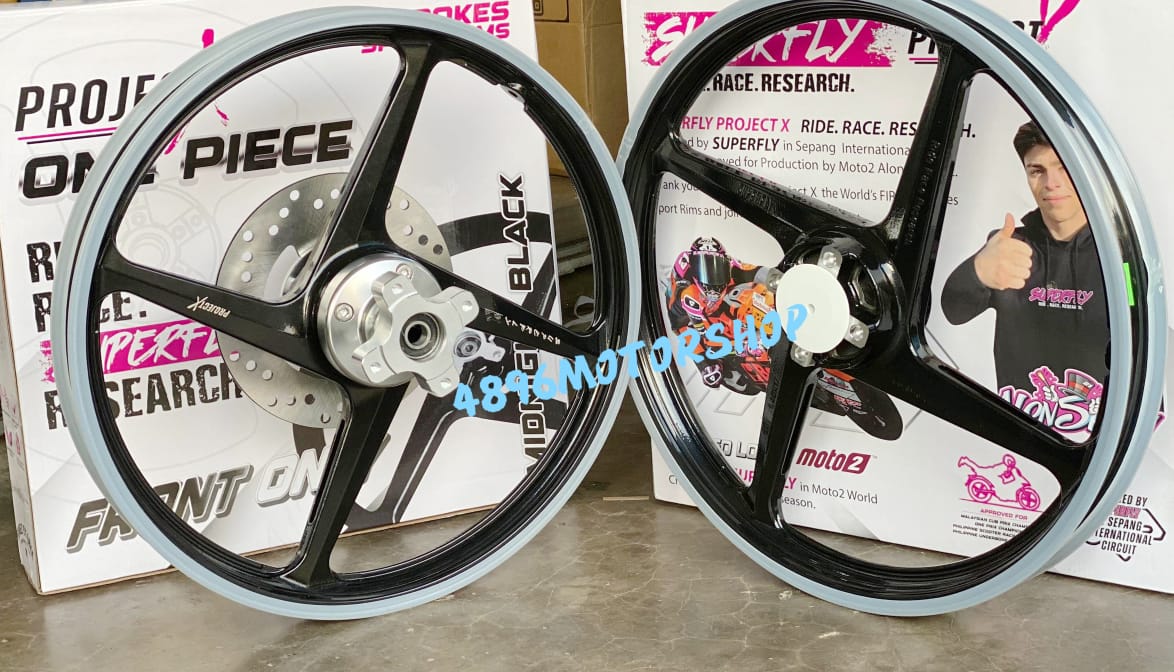 CUSTOM HUB RIM SUPERFLY 140/140-17 ORIGINAL FOR Y15 Y16 SUPER FLY 4 ...
