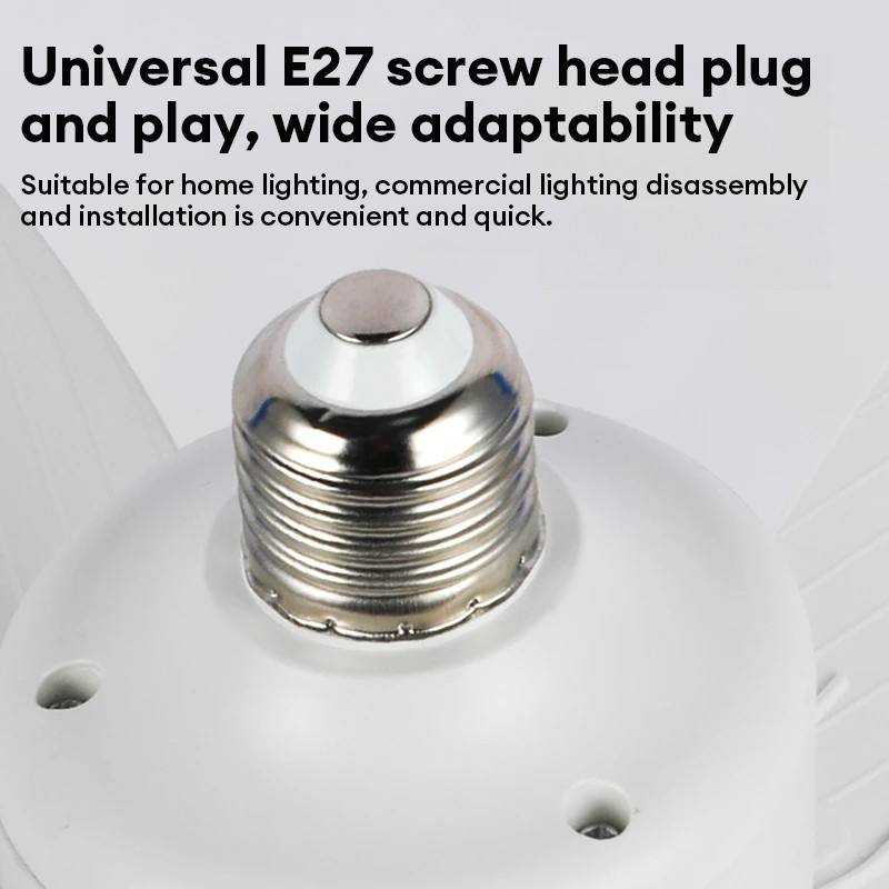 Ceiling Fan With Light Fan Light 6 Blades 3Speed E27 Light Bulb Ceiling ...
