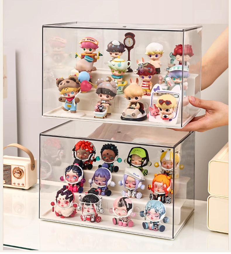 Toy Display Storage Box Doll Transparent Large Capacity Toys ...