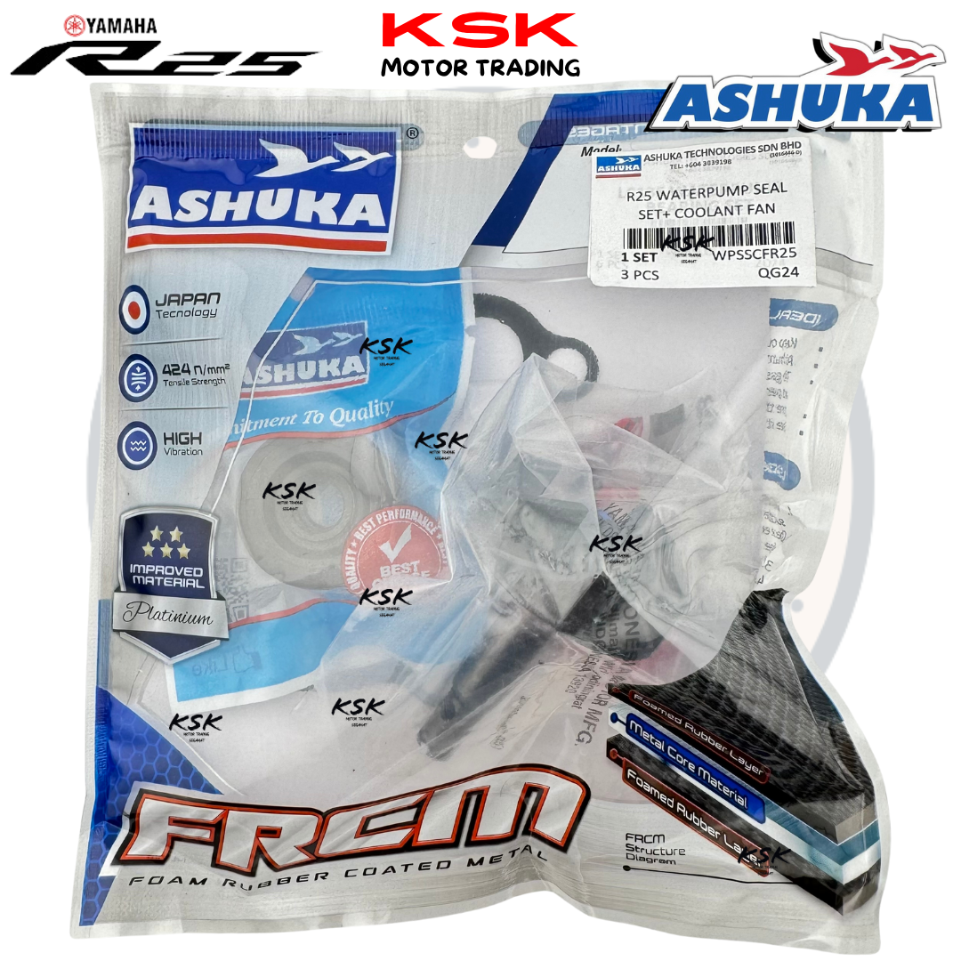 ASHUKA WATER PUMP REPAIR KIT SET OIL SEAL + GASKET FRCM + KIPAS FAN ...