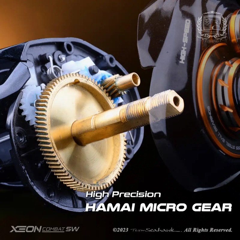 Team Seahawk Xeon Combat SW103HSL Baitcast Overhead Reel SW 103HSL BC ...