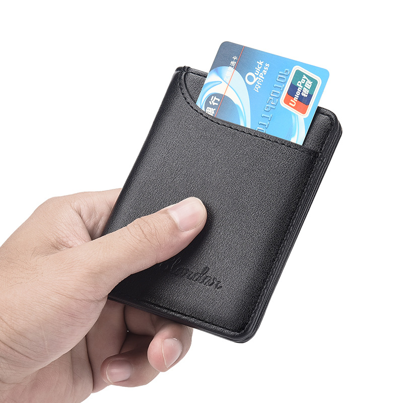 Fashion Men Wallets Men's Vertical Driving License Leather Case Youth ...