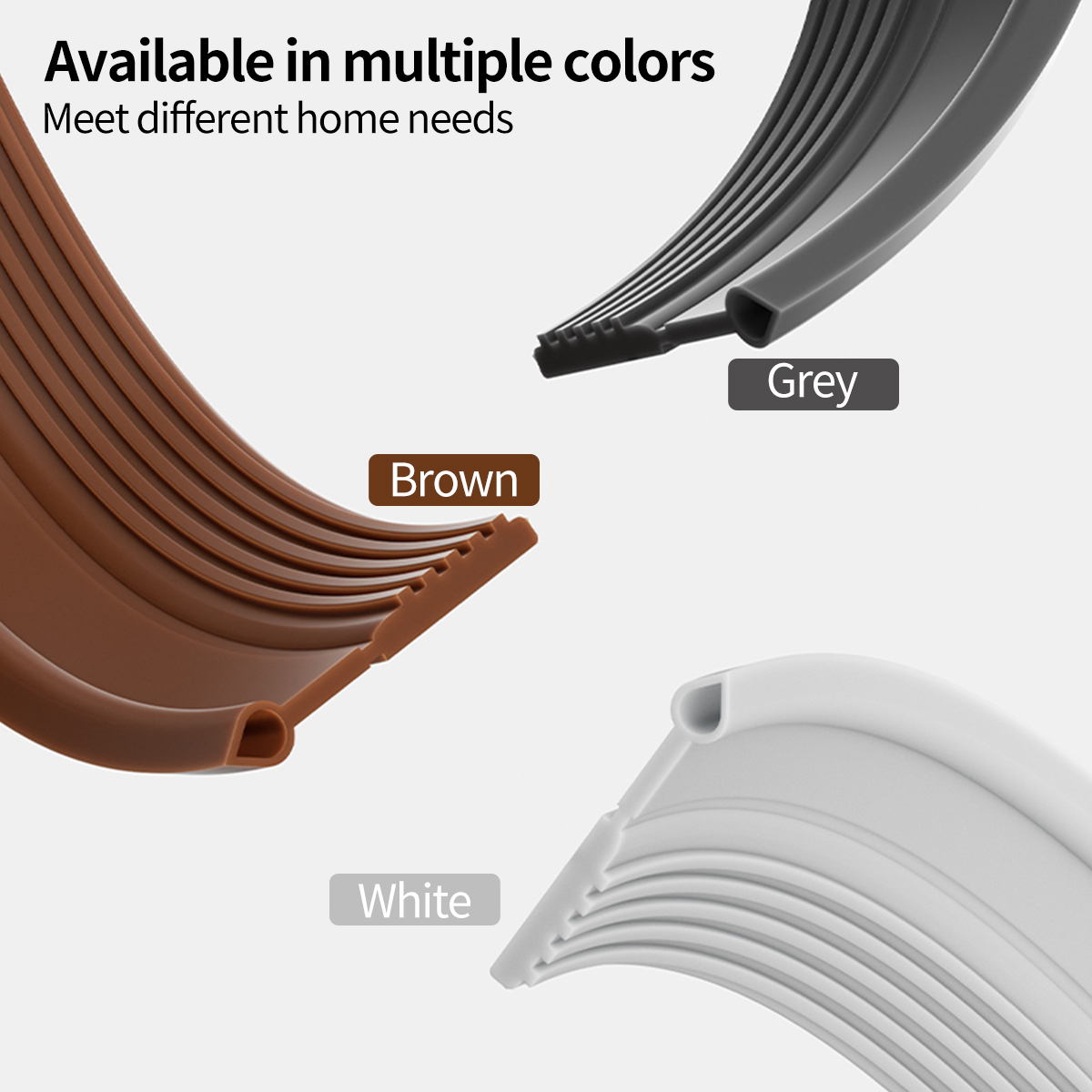 Door Bottom Seal Strip Adhesive Under Door Silicone Sweep