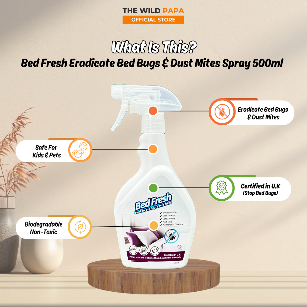 LNP Bed Fresh Eradicate Bed Bugs & Dust Mites Spray 500ml Anti Mites ...