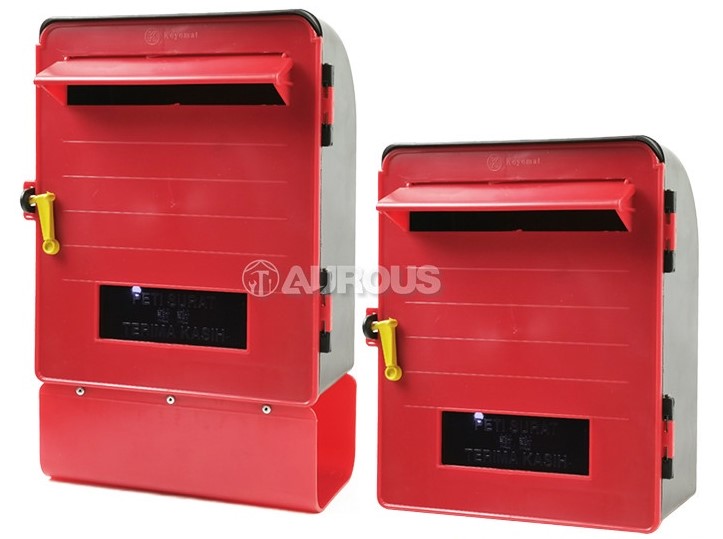 KOYOMAT RED PVC LETTER BOX / PETI SURAT PLASTIC (SMALL / BIG) | Shopee ...