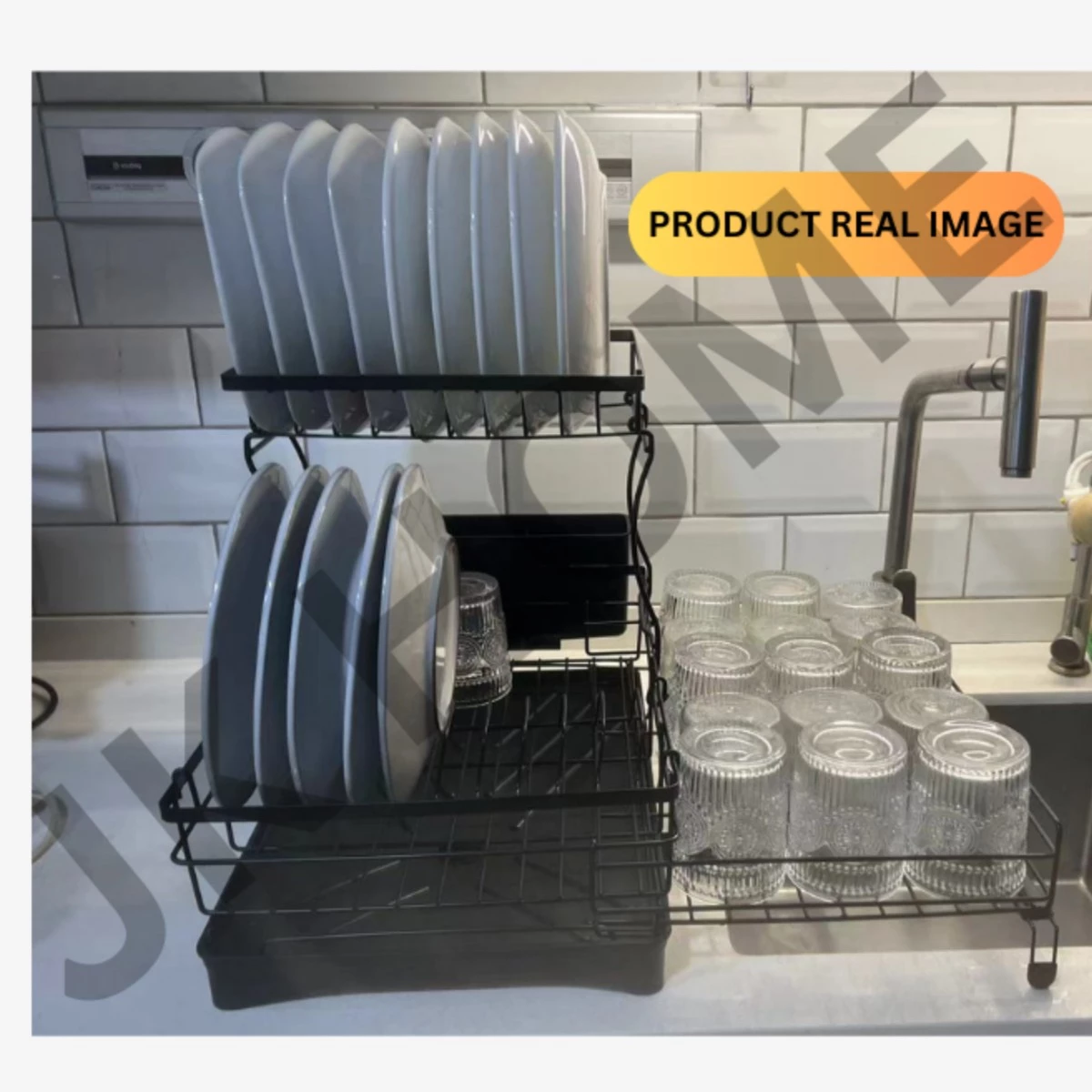 JK HOME Japanese Style Minimalist 1 Tier Dish Rack Drainer Nordic ...