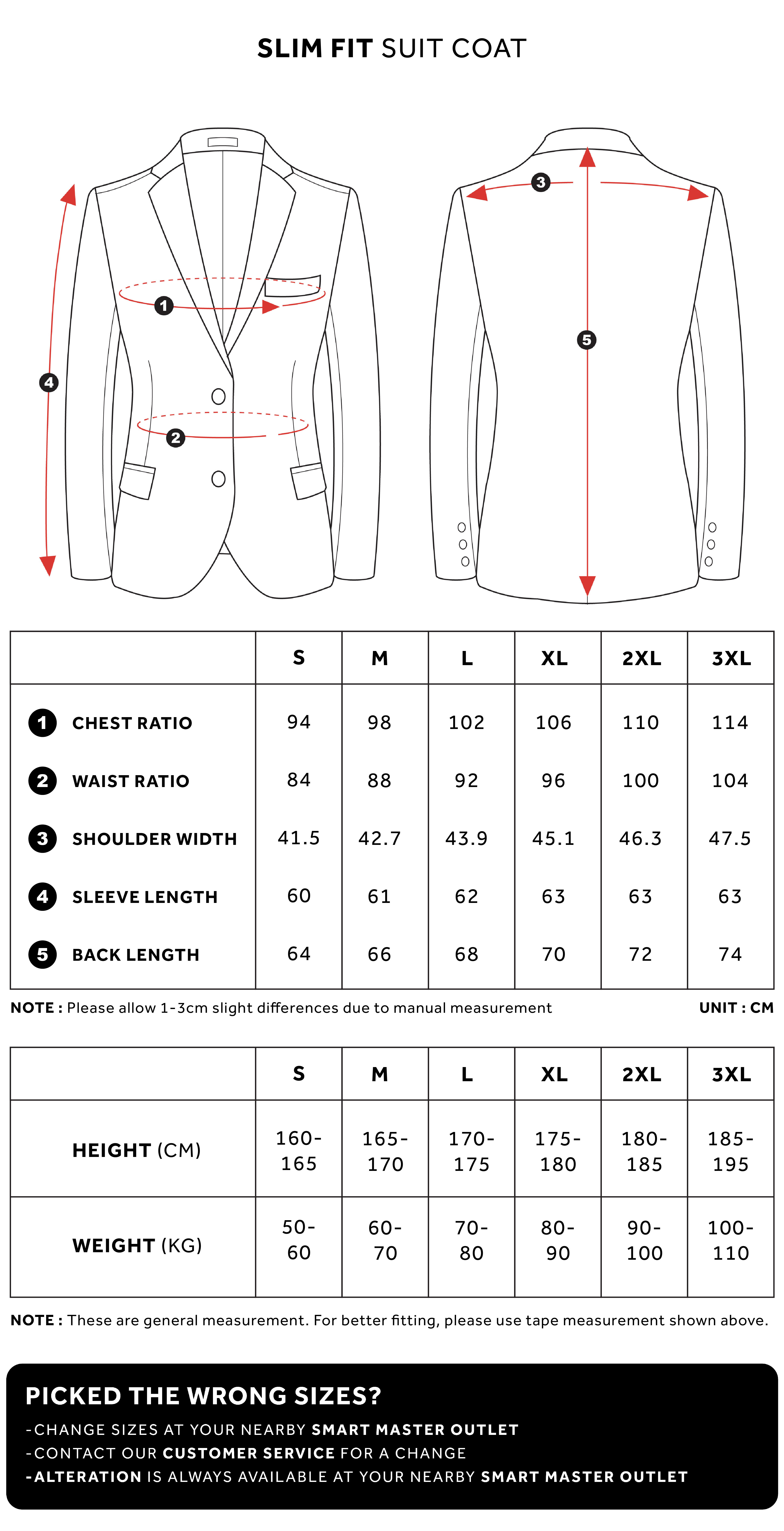 SmartMaster Formal Suit Slim Fit Single-Breasted Notch Lapel | Shopee ...