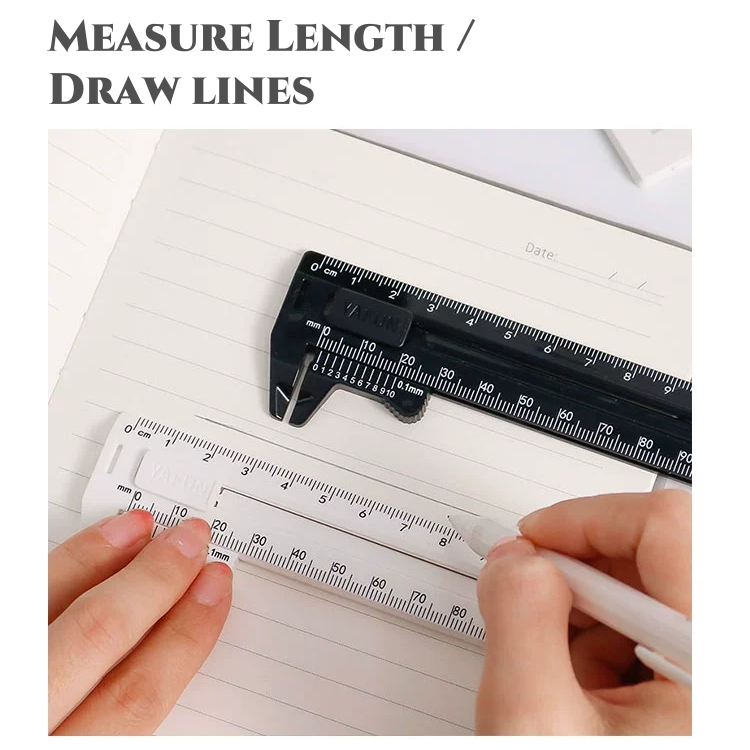INS Minimalist 2-in-1 Vernier Calliper Straight Ruler Multipurpose ...