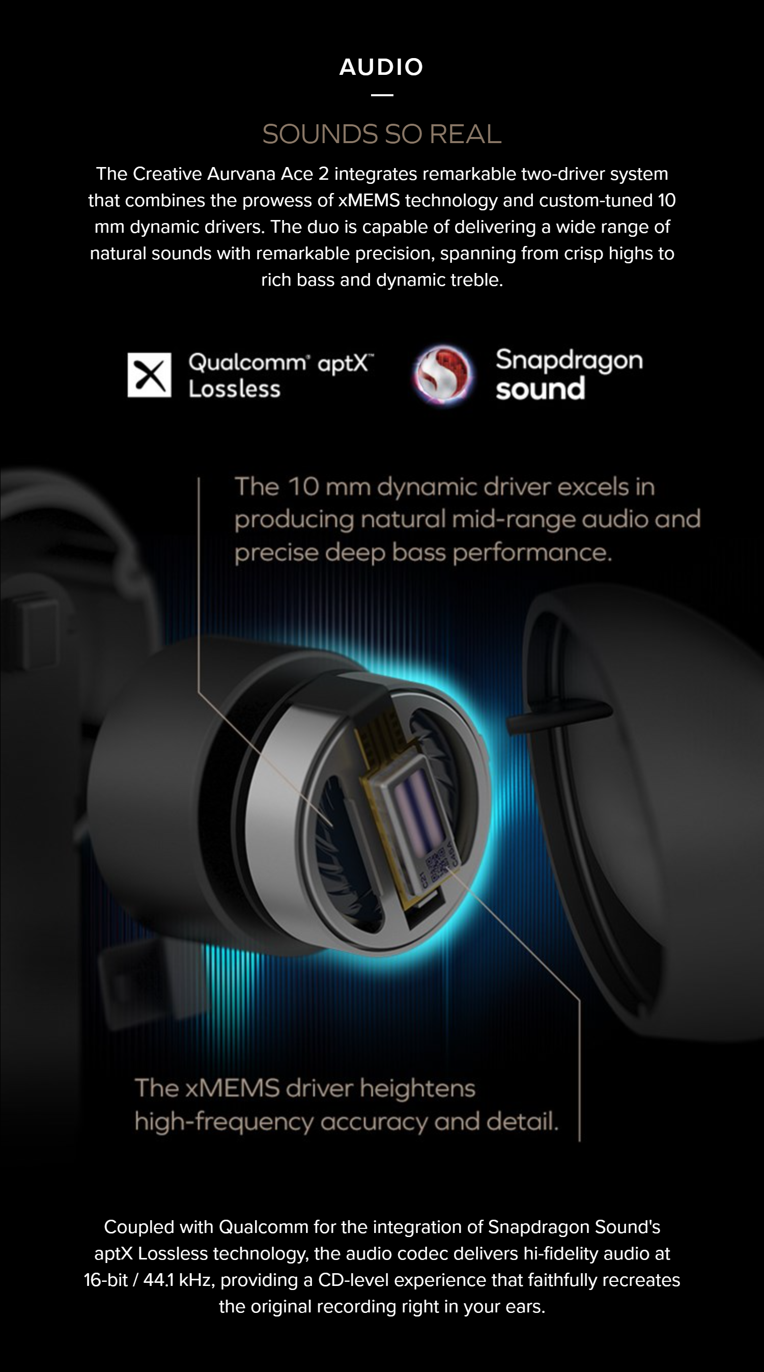 Creative Aurvana Ace True Wireless In-ears Headphones with
