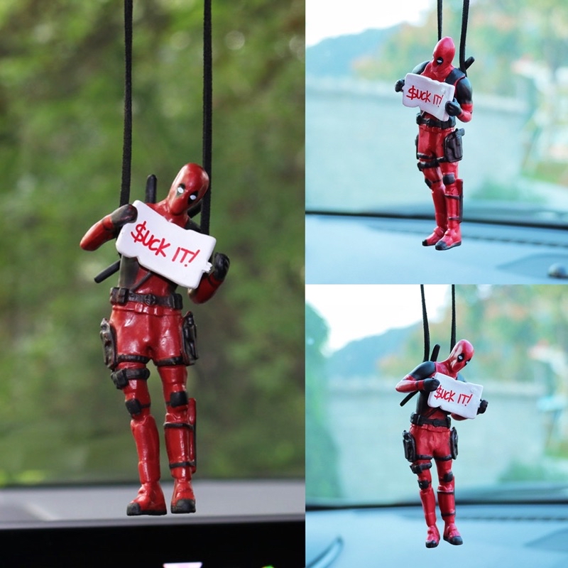 Deadpool Car Rearview Mirror Pendant Car Hanging Decoration | Shopee ...