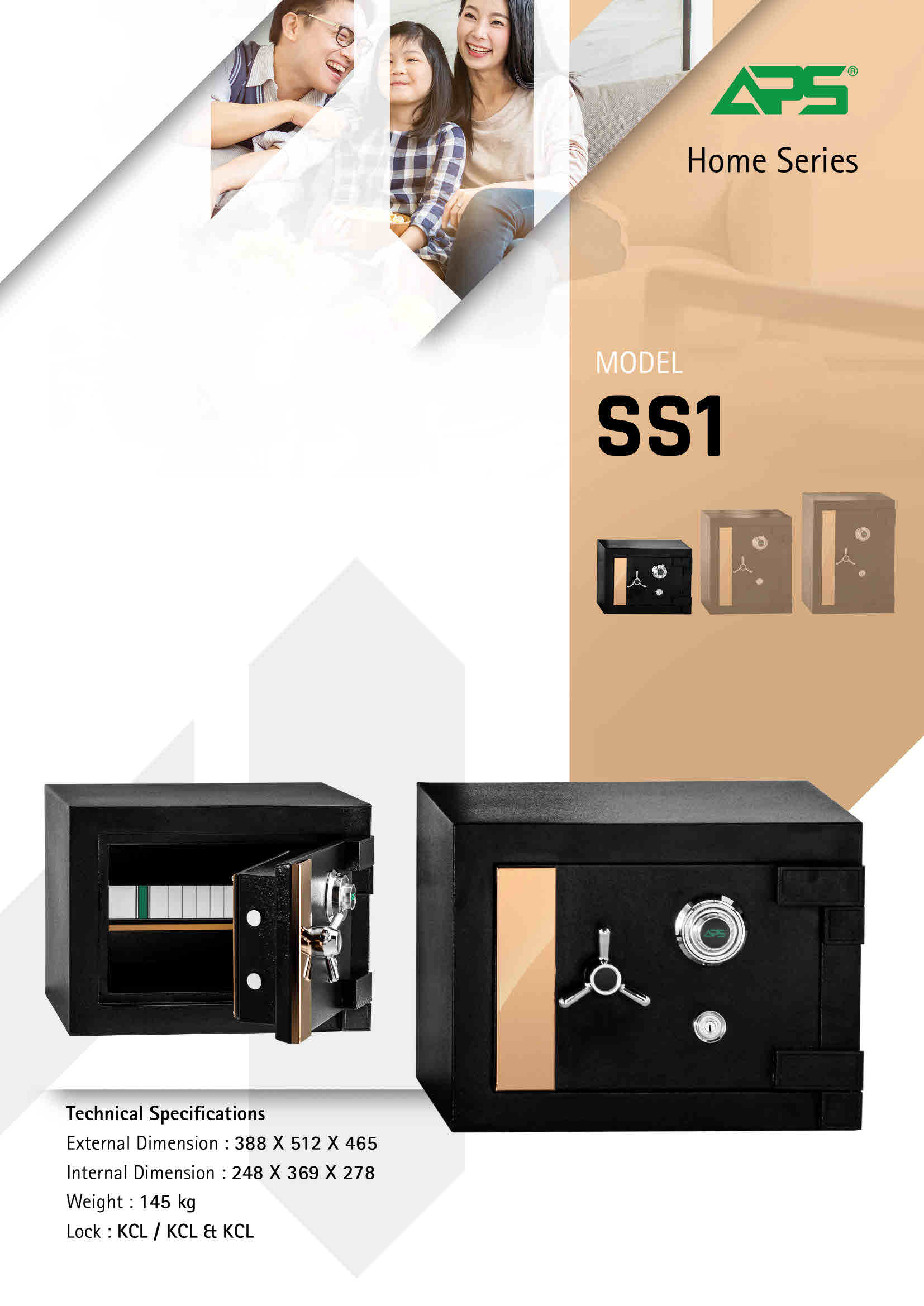 APS SS1 SS2 SS3 Home Safe Fire Resistant Safety Box APS Home Safe Box ...
