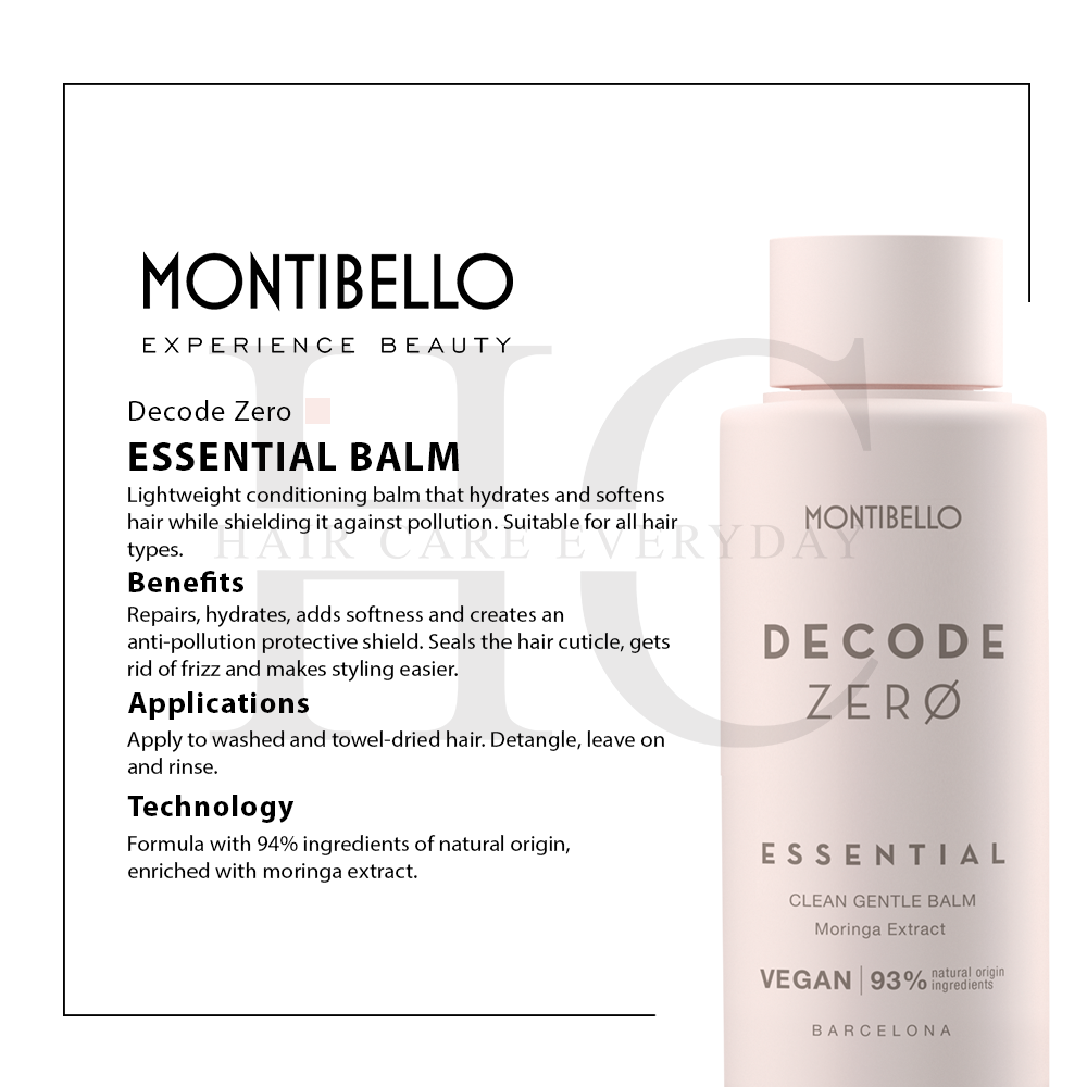 Montibello Decode Zero Essential Balm Conditioner 50ml ( Moisturizing ...