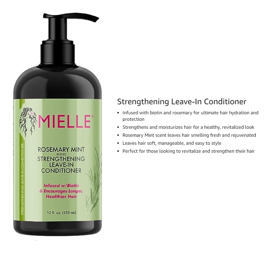 Iimono Mielle Organics Rosemary Mint Scalp And Hair Strengthening Oil Masque Shampoo 2886