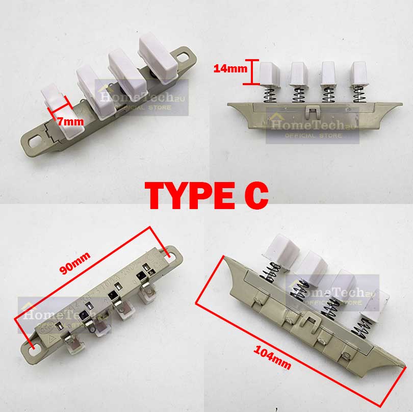 Universal Table Stand Fan On Off Switch Button Butang Suis Kipas Round ...