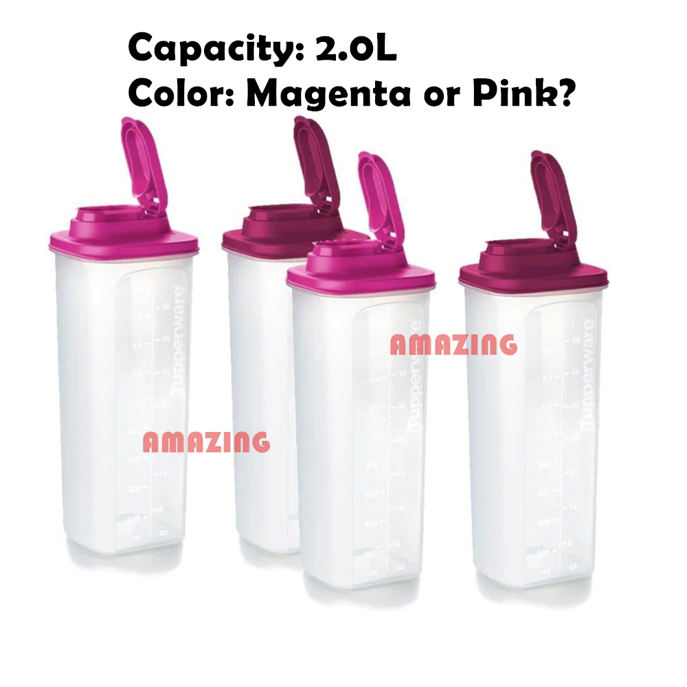 Tupperware Fridge Water Bottle 2.0L/ Square Eco Bottle 2L/ Drinking ...