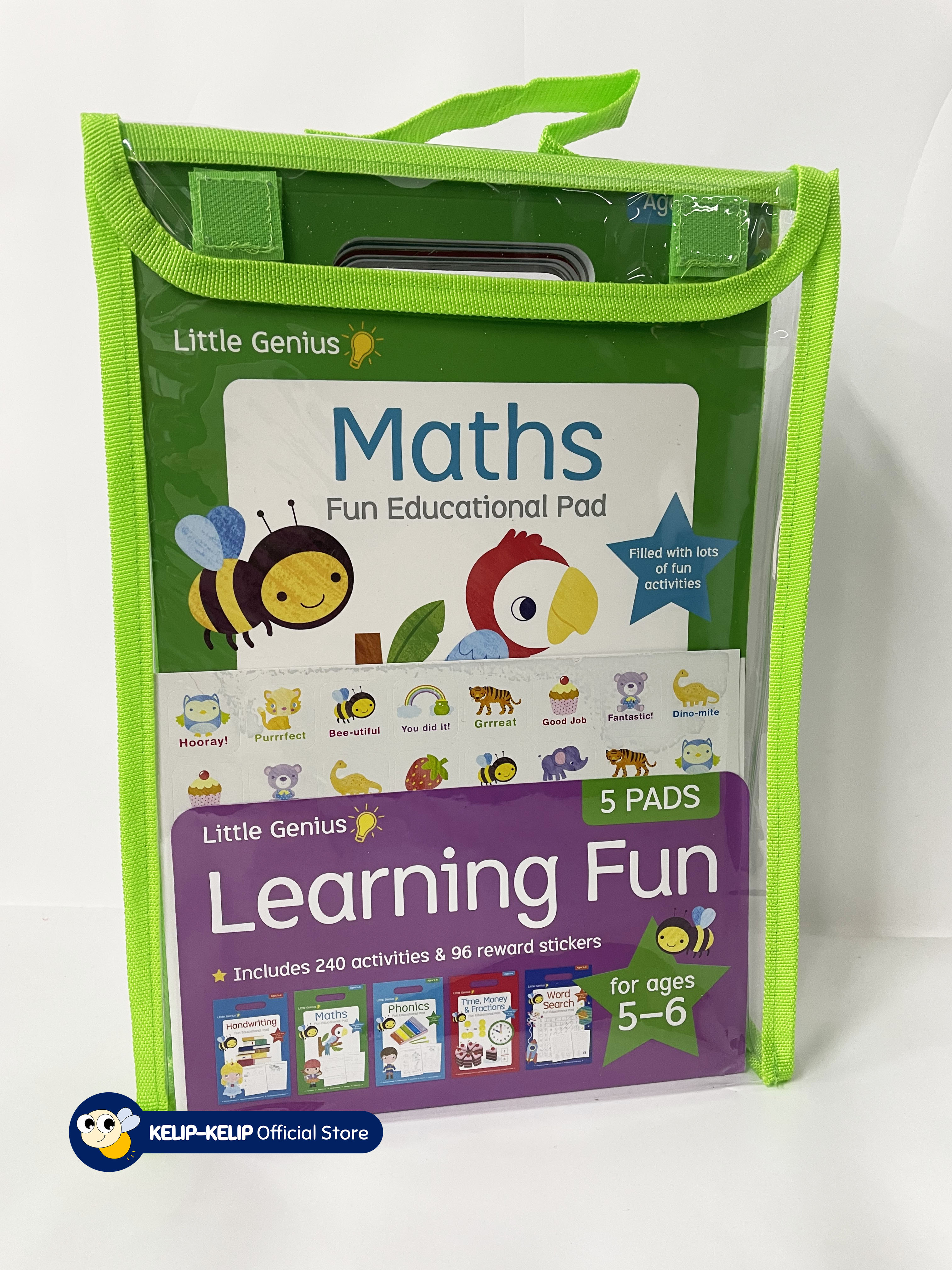 5 Books Little Genius Educational Book Set For Kids Ages 5-6 To Learn ...