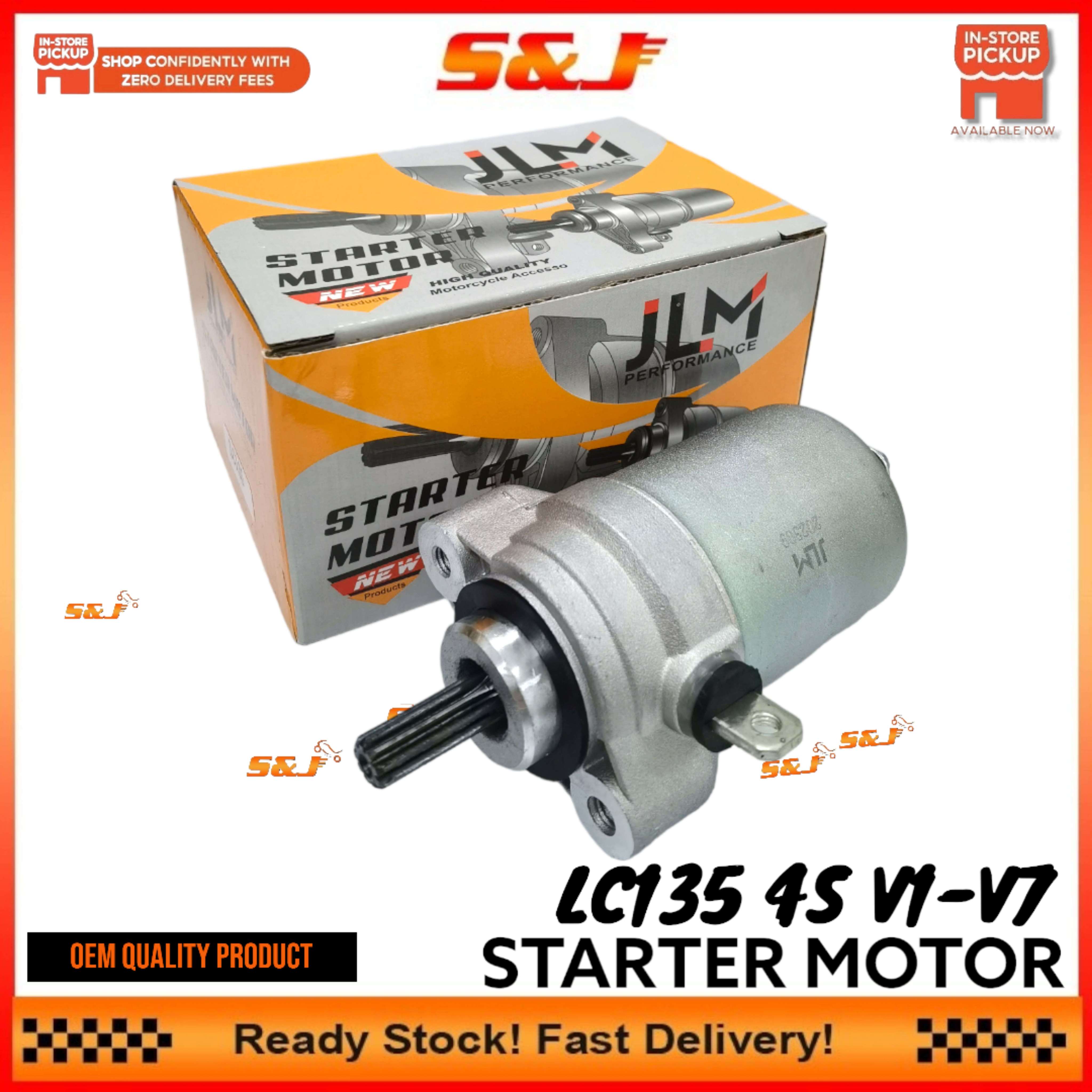 JLM YAMAHA 135LC LC135 4S LC STARTER MOTOR LC4S V1 V2 V3 V4 V5 V6 V7 ...