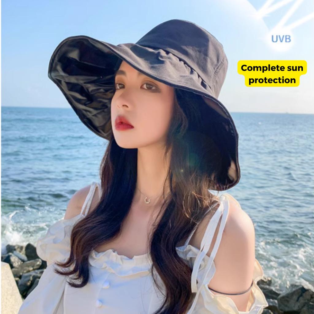 Sun Proof Hat Women Sun Hats Topi Beach Hat Sun Protection Waterproof ...
