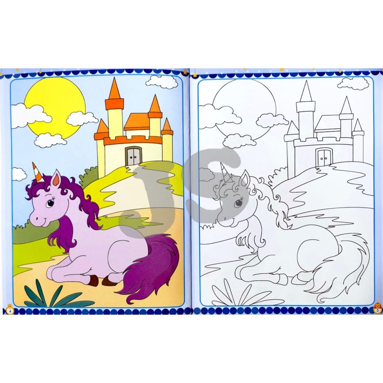 COLLECTION OF I BELIEVE IN UNICORN COPY COLOURING BOOK BUKU BERWARNA ...