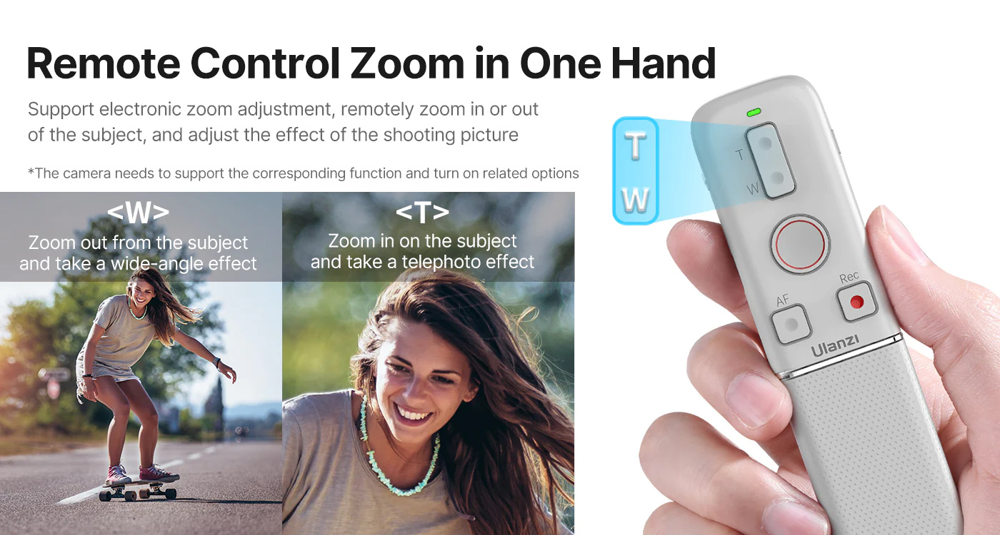 Ulanzi AS006 Wireless Bluetooth Remote Control for Smartphone Camera ...