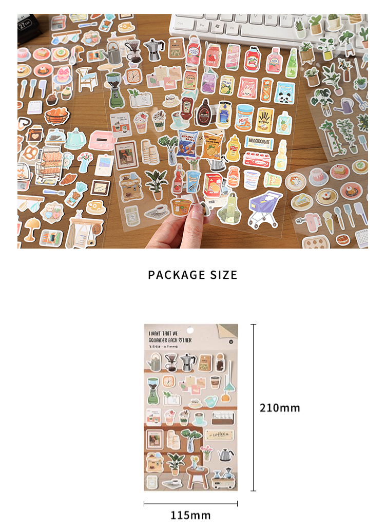 IFM Creative Life Love Poetry Series Deco Stickers DIY Decorations ...