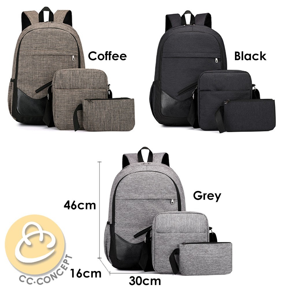 Gyrados Backpack - CC CONCEPT 3 in 1 Backpack USB Laptop Sling Bag ...