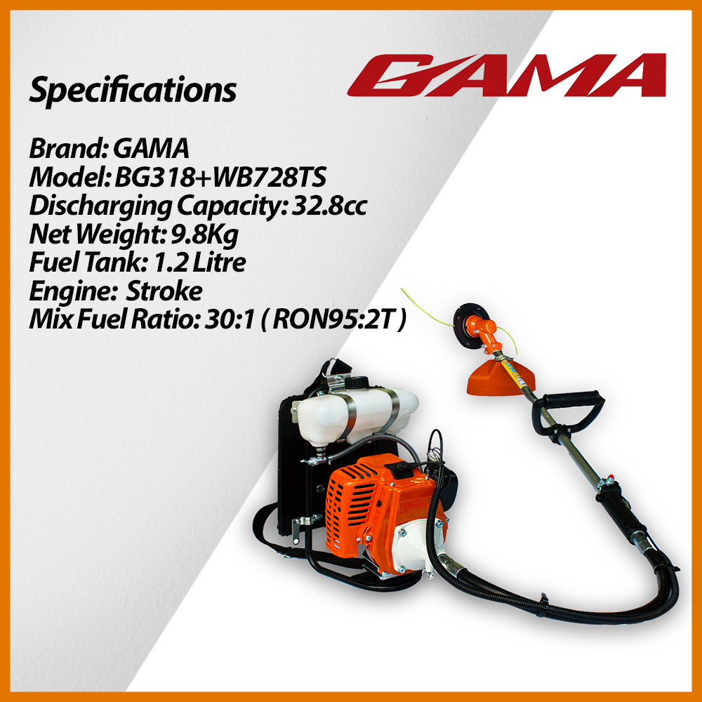 GAMA (Powered by APACHE) TurboCUT BG328 | Super Heavy Duty Garden ...