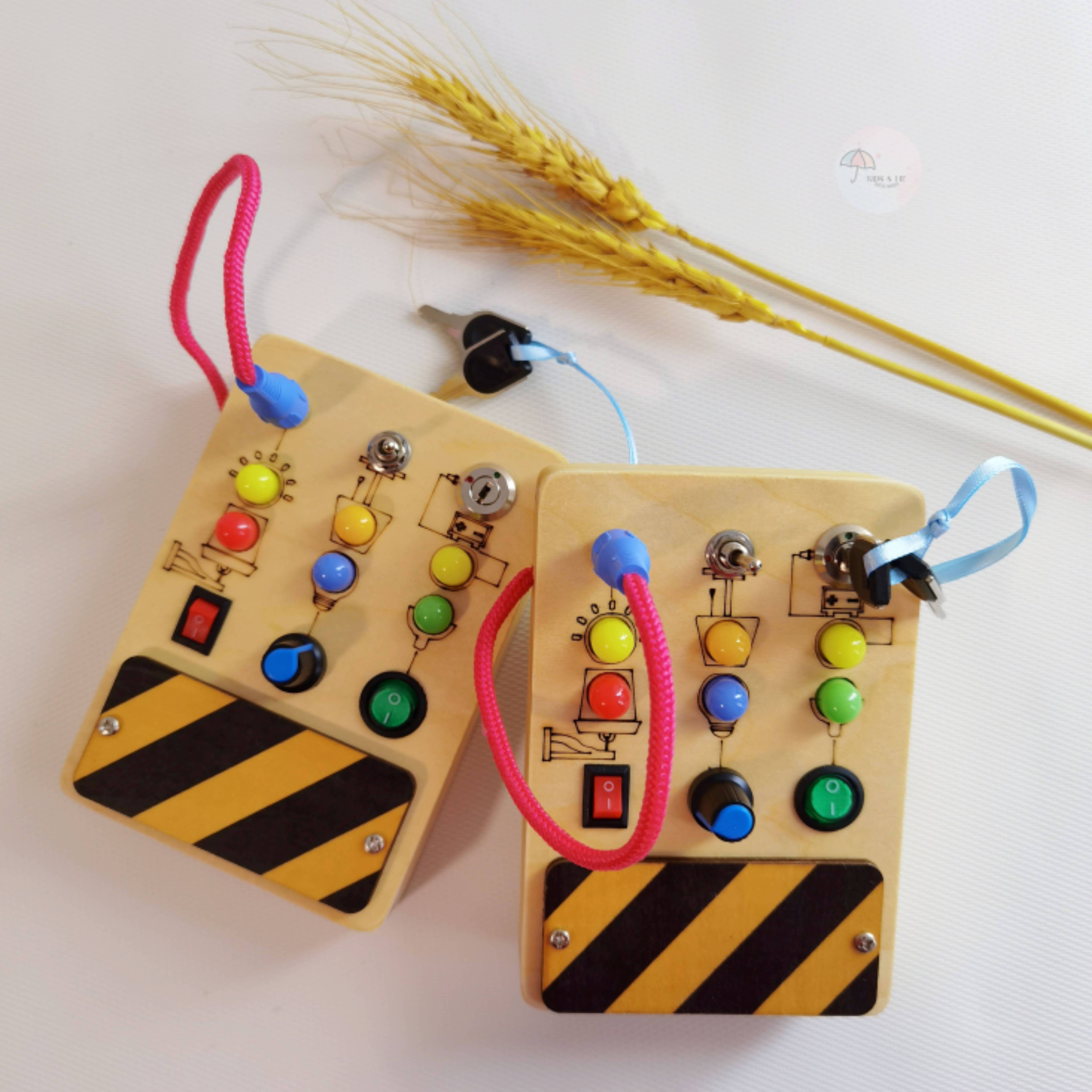 Lights switches key toy box for children montessori playing toys ...