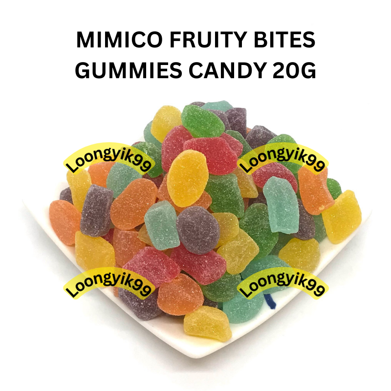 MIMICO FRUITY BITES GUMMIES CANDY 50G (repacking) | Shopee Malaysia