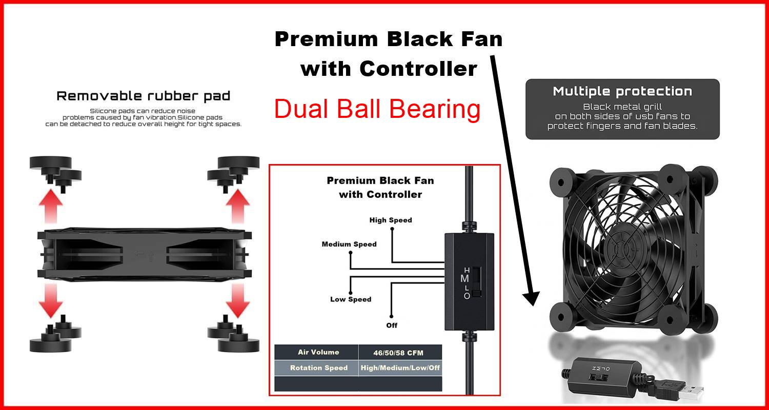 Kipas Router Kipas Penyejuk Modem Premium Cooling Fan | Router Cooling ...