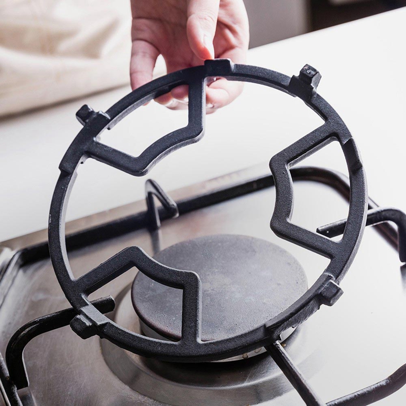 Non-Slip Cast Iron Stove Trivet - Wok Support Ring For Gas Stoves With 6.1" Outer Diameter