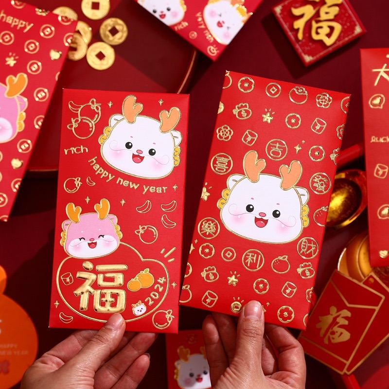 2025蛇年红包袋 可爱卡通红包封 2025 CNY Snake Red Packet | Shopee Malaysia