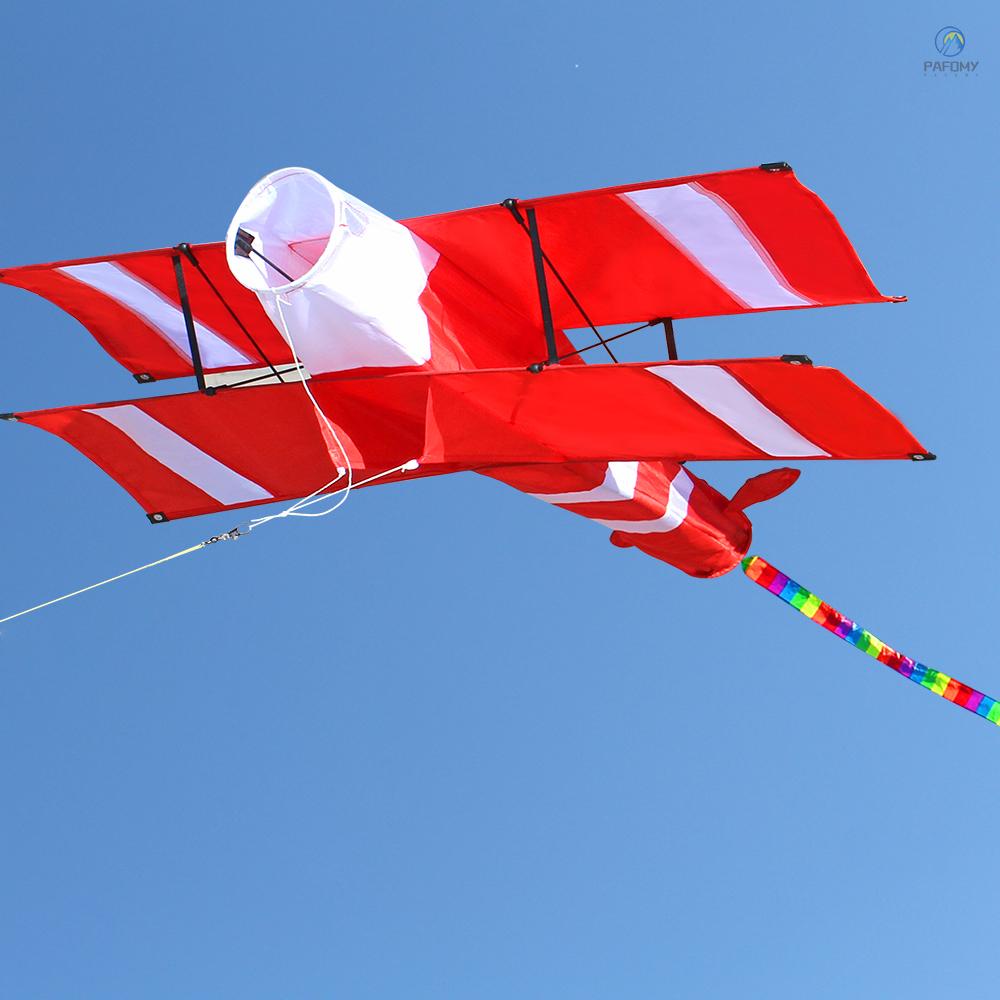 Pathfinder 3D Kite Airplane Kite Huge Bi-Plane Kite Giant Flying Kite ...