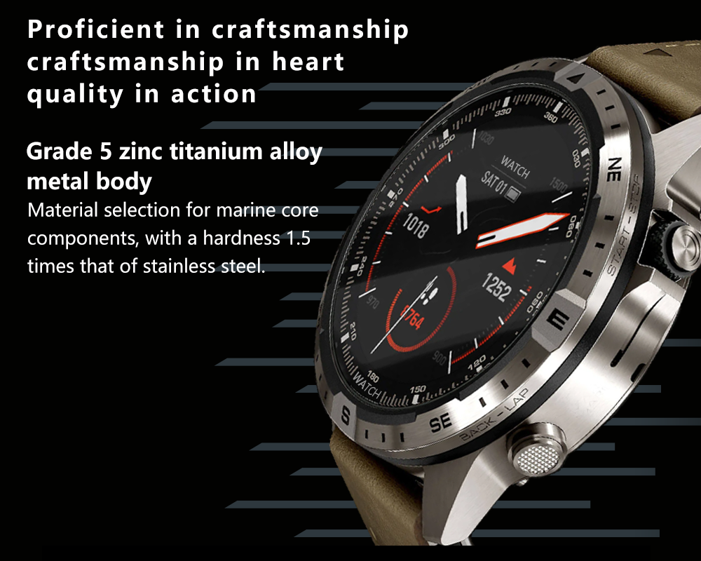 Aolon GT5 Pro Smart Watch 1.6 Inches IP67 Waterproof Detect Heart Rate Step Count Blood Oxygen