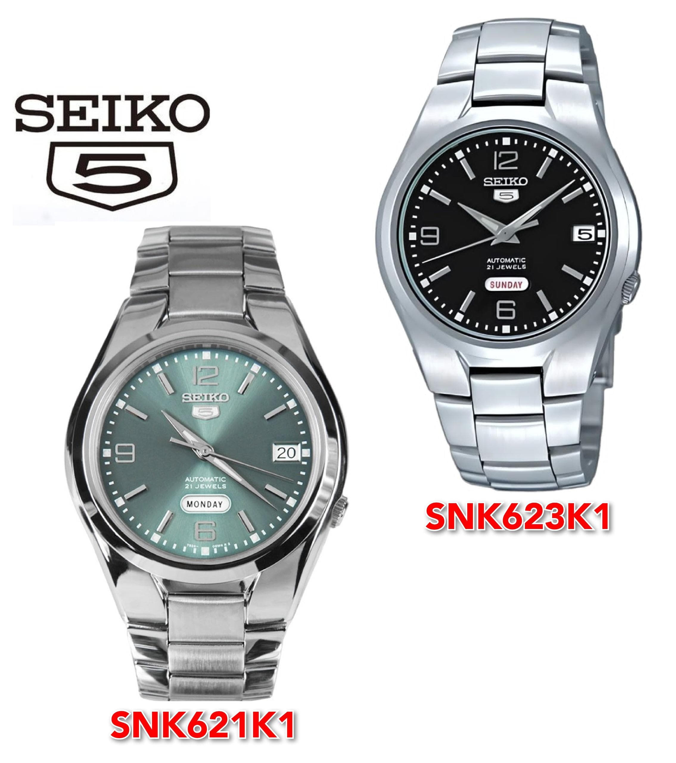 Seiko 5 Automatic SNK621K1 SNK623K1 Men s Watch Shopee Malaysia