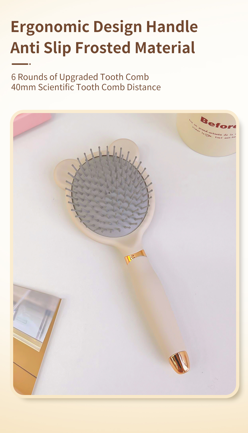 Simplus Hair Comb Long Handle Air Cushion Comb Smooth Hair Home Massage ...