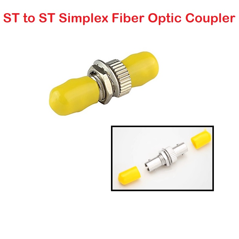 ST to ST Simplex Fiber Optic Coupler Female to Female Connector Single ...