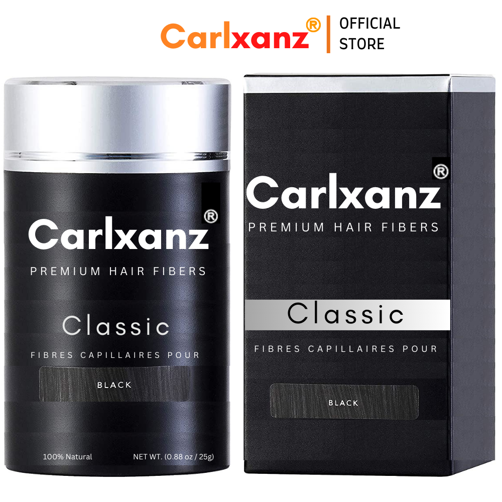 Carlxanz Hair Fiber Hide Bald Spot & Thinning Hair (4 x 25g) | Shopee ...