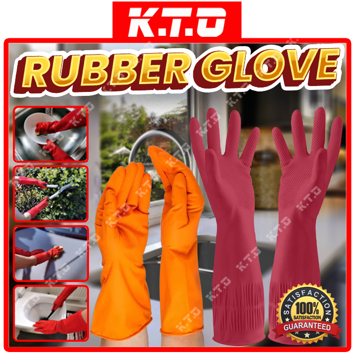 Sensuous Industrial Rubber Glove Natural Latex / Sarung Tangan Getah