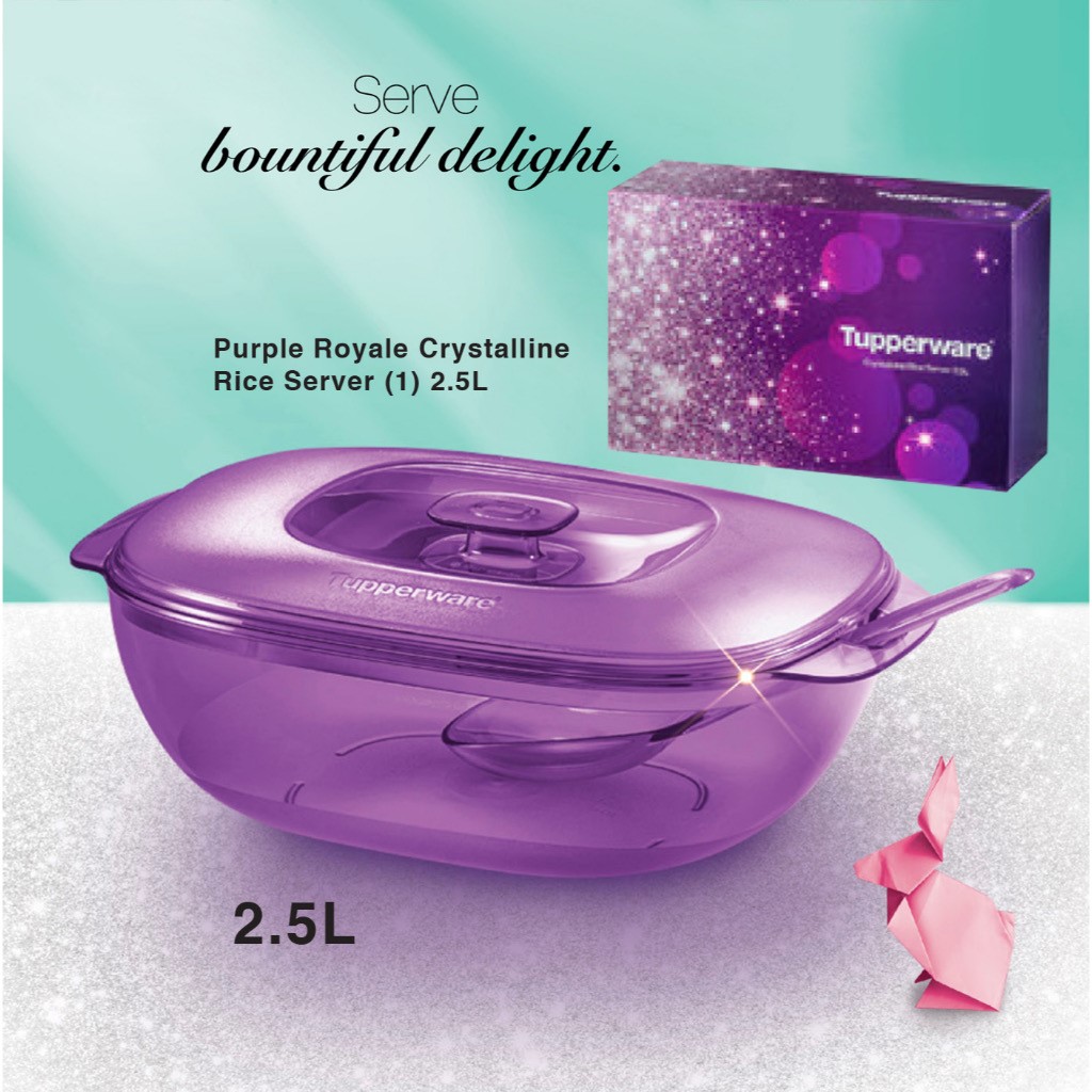 Tupperware Crystalline Server Set with Gift Box/ Kitchenware/ Raya ...