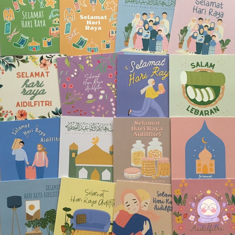 [READY STOCK] KAD MINI HARI RAYA AIDILFITRI - 10PCS/PACK | Shopee Malaysia