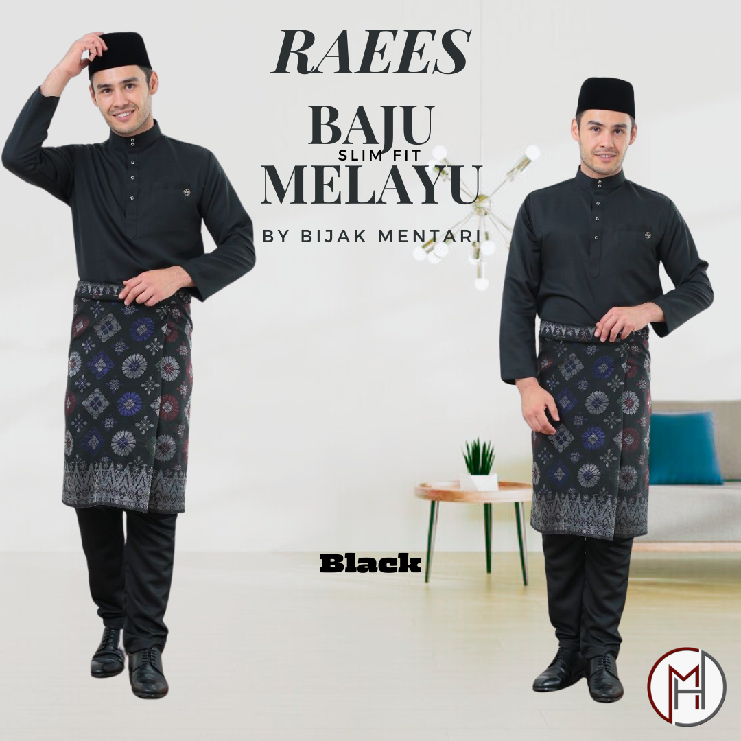 Raees Baju Melayu Slim Fit By Bijak Mentari 2024 (Ready Stock) | Shopee ...