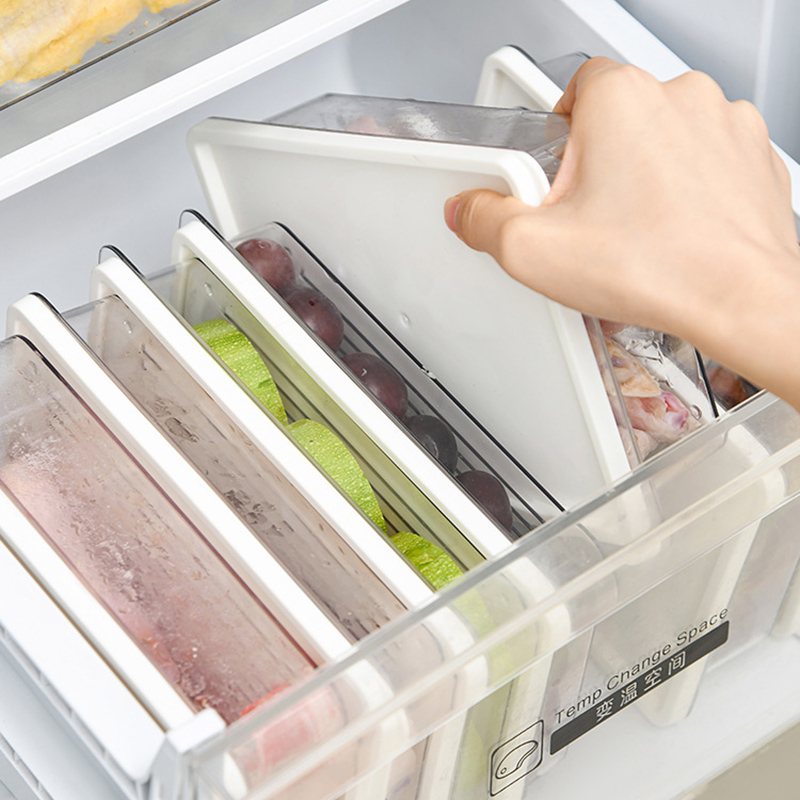 Freezer Storage Box Kitchen Freezing Organizer Refrigerator Fridge Food ...