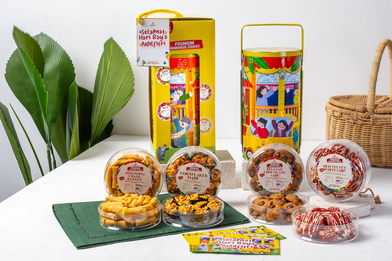 🇲🇾🎁 Aducktive Spicy Salted Egg Cornflakes RAYA TIFFIN Gift Set | Shopee ...