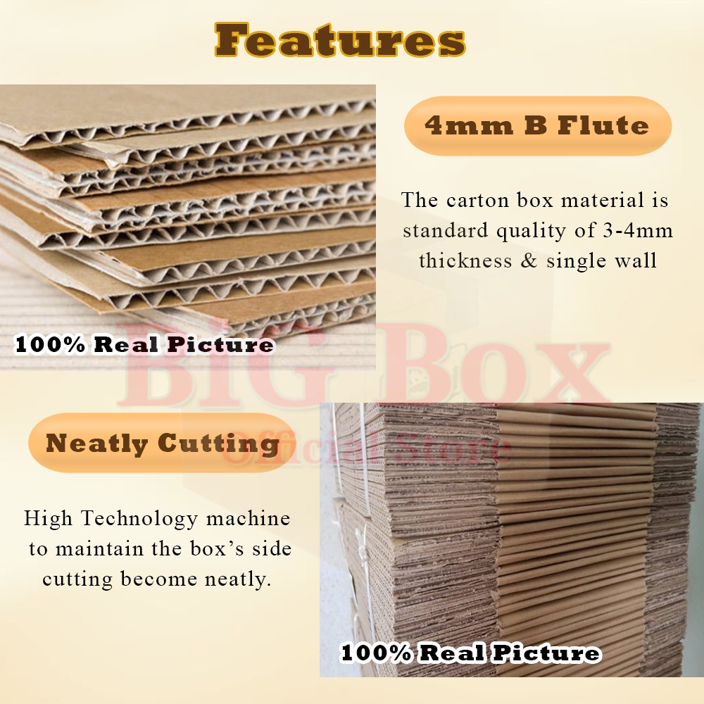 【Kotak】 (Buy 10 Free 2pcs) Bigbox Packaging Box Carton Box Packing Box ...