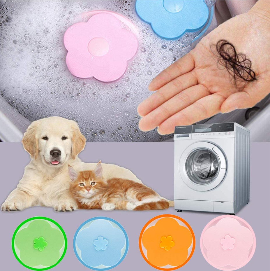 *Ready Stock* Washing Machine Hair Filter Cleaning Mesh Bag, Floating ...